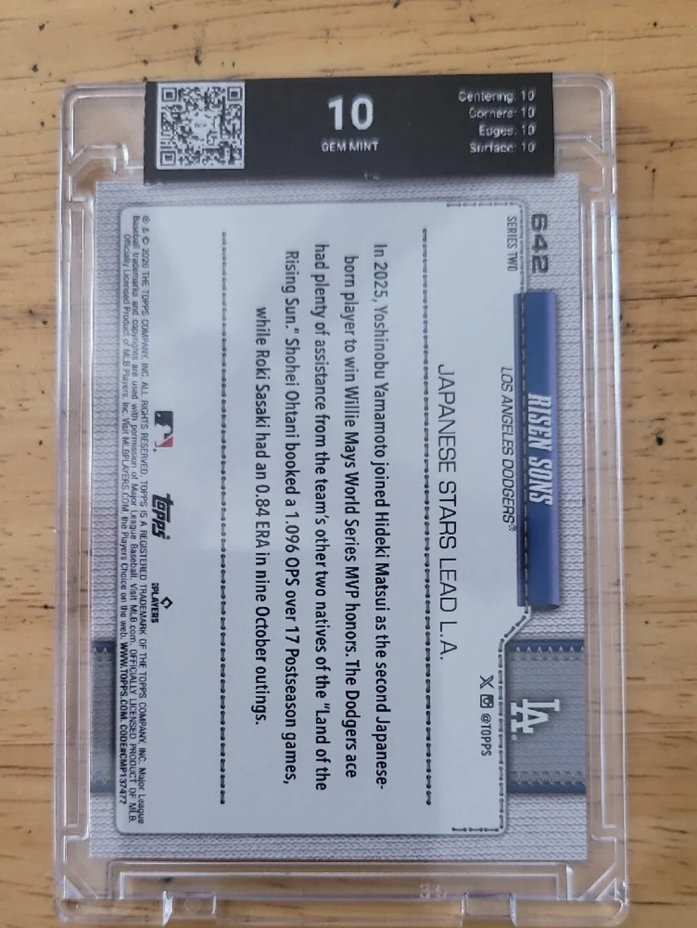 Topps dodgers team